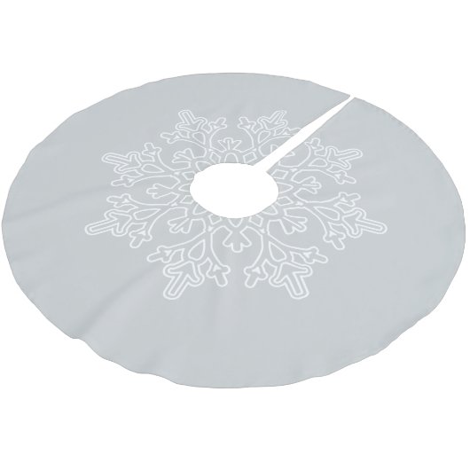 Snowflake Tree Skirt Kerstboom Rok (Gekanteld)