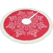 Snowflake Tree Skirt Kerstboom Rok (Gekanteld)
