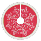 Snowflake Tree Skirt Kerstboom Rok (Voorkant)