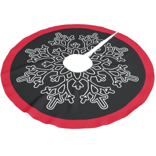 Snowflake Tree Skirt Kerstboom Rok (Gekanteld)