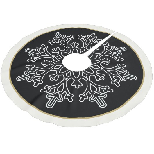 Snowflake Tree Skirt Kerstboom Rok (Gekanteld)