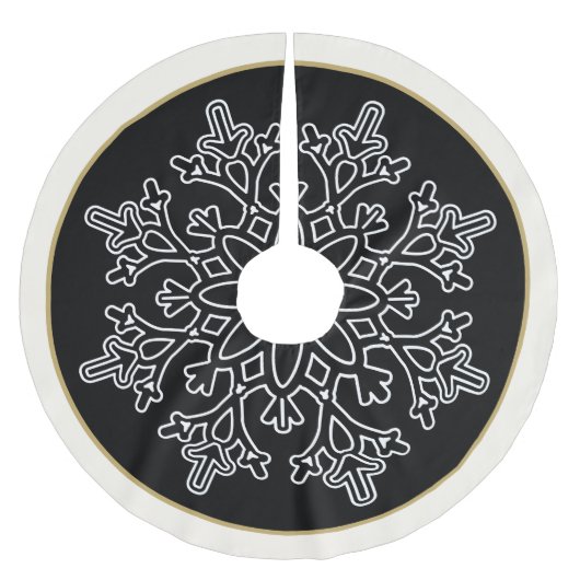 Snowflake Tree Skirt Kerstboom Rok (Voorkant)