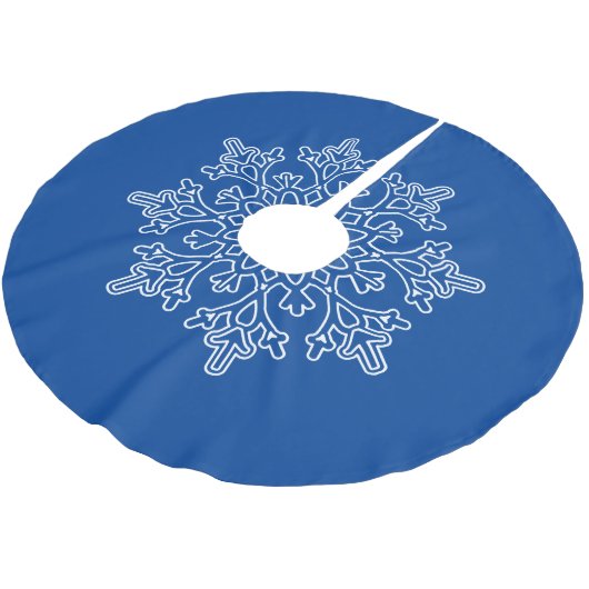 Snowflake Tree Skirt Kerstboom Rok (Gekanteld)