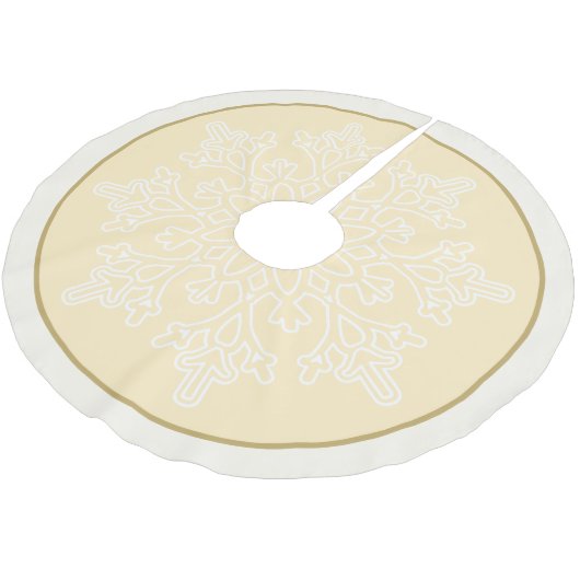 Snowflake Tree Skirt Kerstboom Rok (Gekanteld)