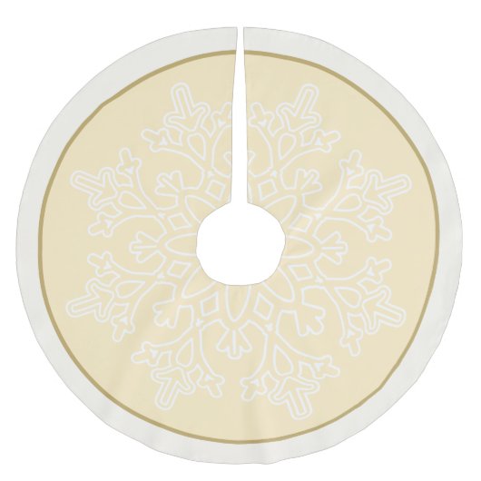 Snowflake Tree Skirt Kerstboom Rok (Voorkant)