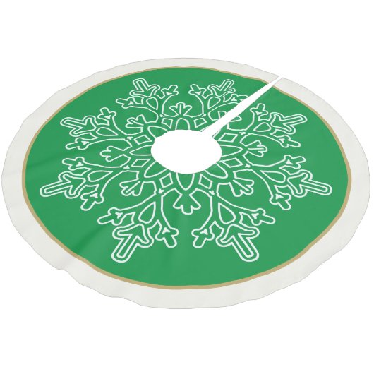 Snowflake Tree Skirt Kerstboom Rok (Gekanteld)