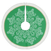Snowflake Tree Skirt Kerstboom Rok (Voorkant)