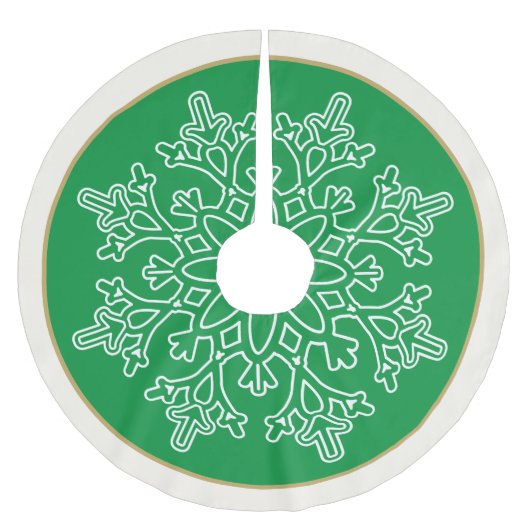 Snowflake Tree Skirt Kerstboom Rok (Voorkant)