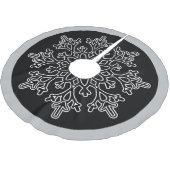 Snowflake Tree Skirt Kerstboom Rok (Gekanteld)