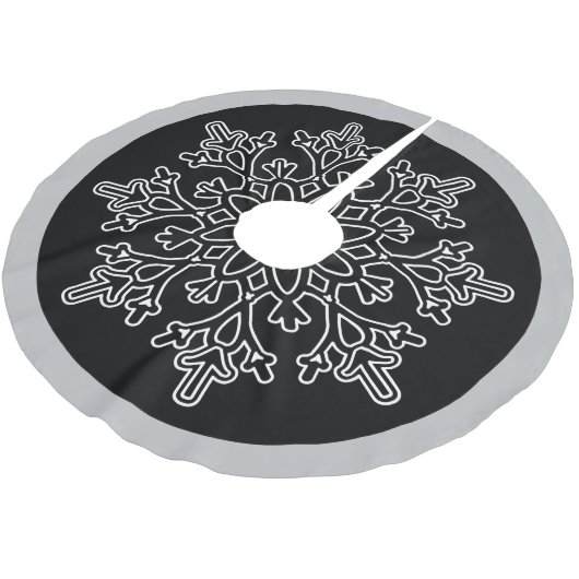 Snowflake Tree Skirt Kerstboom Rok (Gekanteld)