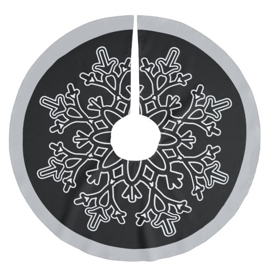 Snowflake Tree Skirt Kerstboom Rok (Voorkant)