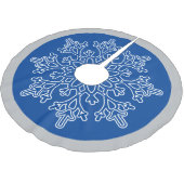 Snowflake Tree Skirt Kerstboom Rok (Gekanteld)