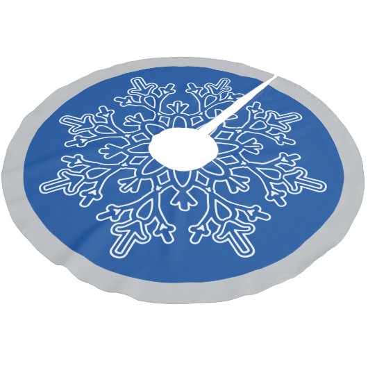 Snowflake Tree Skirt Kerstboom Rok (Gekanteld)