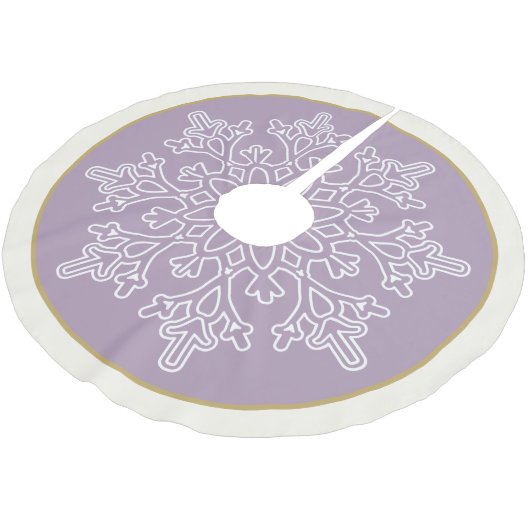 Snowflake Tree Skirt Kerstboom Rok (Gekanteld)