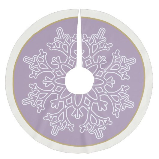 Snowflake Tree Skirt Kerstboom Rok (Voorkant)