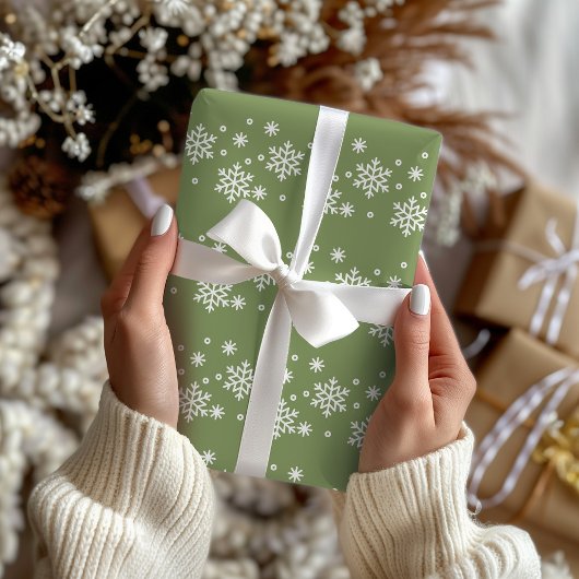 Snowflake Trio Kerstmis / Winter Wrapping Paper