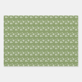 Snowflake Trio Kerstmis / Winter Wrapping Paper