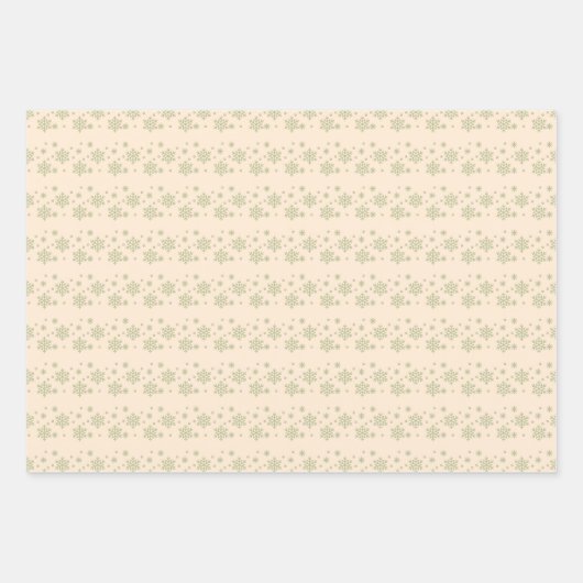 Snowflake Trio Kerstmis / Winter Wrapping Paper (Voorkant 3)
