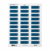 Snowflake | Typografie Retouradreslabel Etiket (Full Sheet)