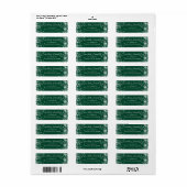 Snowflake | Typografie Retouradreslabel Etiket (Full Sheet)