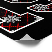 Snowflake Ugly Christmas Number 19 Uniform #19 Jer Poster (Hoek)