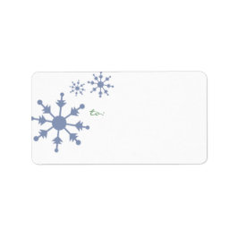 Snowflake vakantie adresetiketten etiket