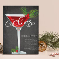 Snowflake Vakantie Cocktail Party Uitnodiging