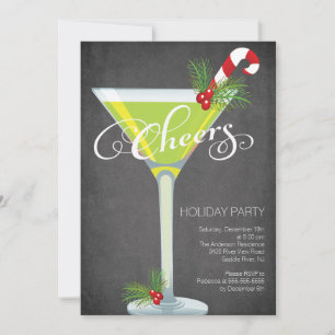 Snowflake Vakantie Cocktail Party Uitnodiging
