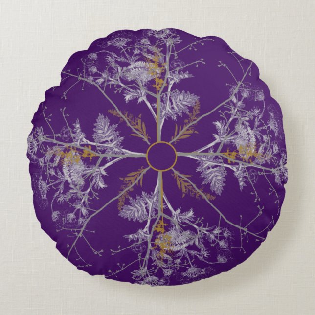 Snowflake van bomen rond kussen (Voorkant)