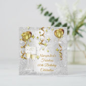 Snowflake van de goudballonvaars kaart (Staand voorkant)