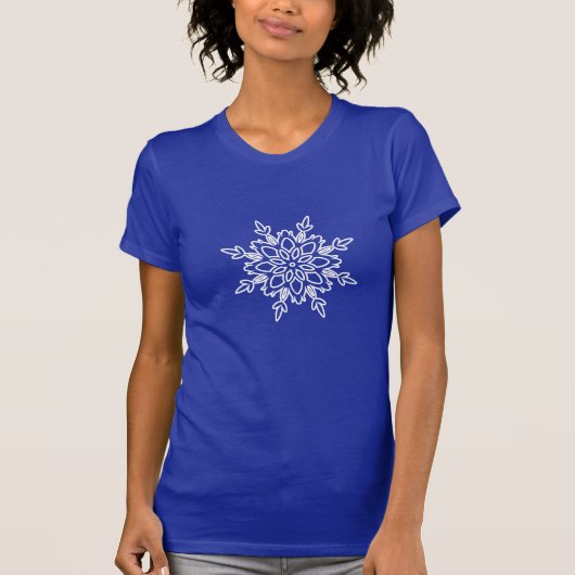 Snowflake van de vrouwenfeestdag t-shirt (Voorkant)