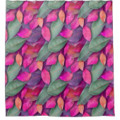 Snowflake van het stijlvolle lederen patroonpatroo douchegordijn (Voorkant)