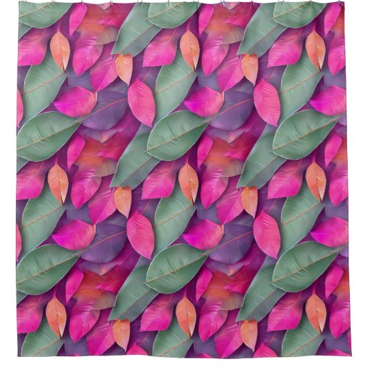 Snowflake van het stijlvolle lederen patroonpatroo douchegordijn (Voorkant)