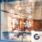 Snowflake vensterdekken, winter  raamsticker (Cafe Raam)
