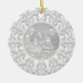 Snowflake Verloving Foto Ornament (Voorkant)