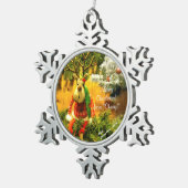 Snowflake-versiering "Chump" Tin Sneeuwvlok Ornament (Rechts)