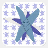 Snowflake Vierkante Sticker (Voorkant)