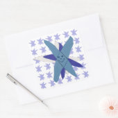 Snowflake Vierkante Sticker (Envelop)