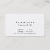 Snowflake Visitekaartje (Achterkant)