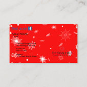 Snowflake visitekaartje voor kerstmis (Voorkant)