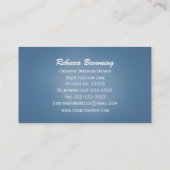 Snowflake Visitekaartjes Blue 2 (Achterkant)