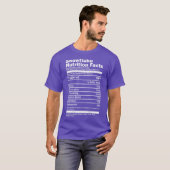 Snowflake Voeding Feiten op rug Socialist USA T-shirt (Voorkant volledig)