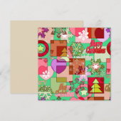 Snowflake voor de versiering van vrolijk kerstfees feestdagenkaart (Voorkant / Achterkant)