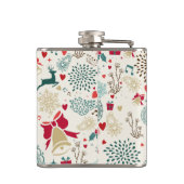 Snowflake voor kerstfeestdagen heupfles (Achterkant)