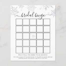 Snowflake Vrijgezellenfeest Bingo Game Card
