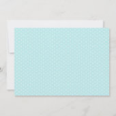 Snowflake Vrijgezellenfeest Ice Blue Kaart (Achterkant)