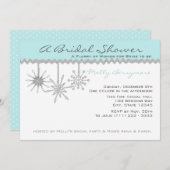 Snowflake Vrijgezellenfeest Ice Blue Kaart (Voorkant / Achterkant)