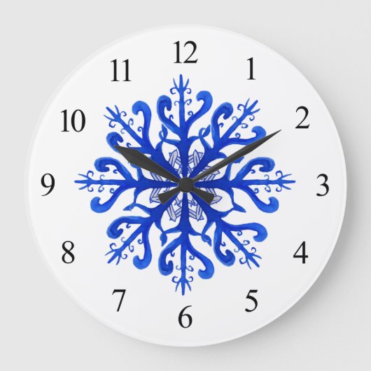 Snowflake Wall klok (Voorkant)