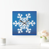 Snowflake Wall klok blauw (Huis)