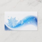 Snowflake Wave Visitekaartje (Achterkant)